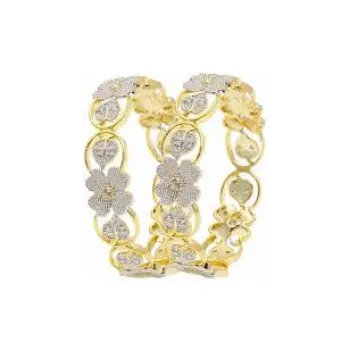 Pure White Gold Bangle
